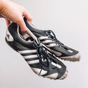 Adidas Men's Black Cosmos Techstar Spike Track Shoes Size 9